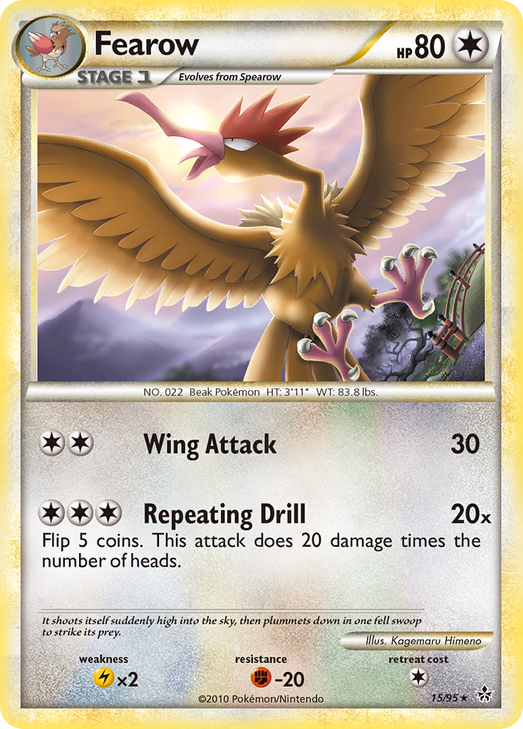 Fearow (15/95) [HeartGold & SoulSilver: Unleashed] | Rock City Comics