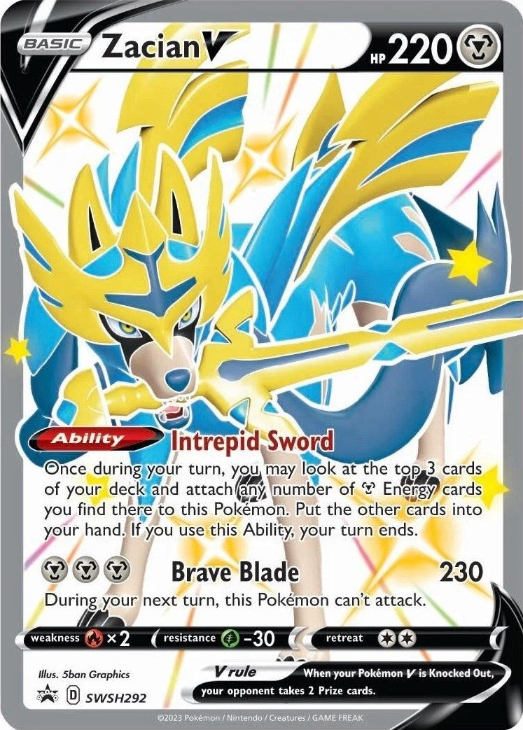 Zacian V (SWSH292) [Sword & Shield: Black Star Promos] | Rock City Comics