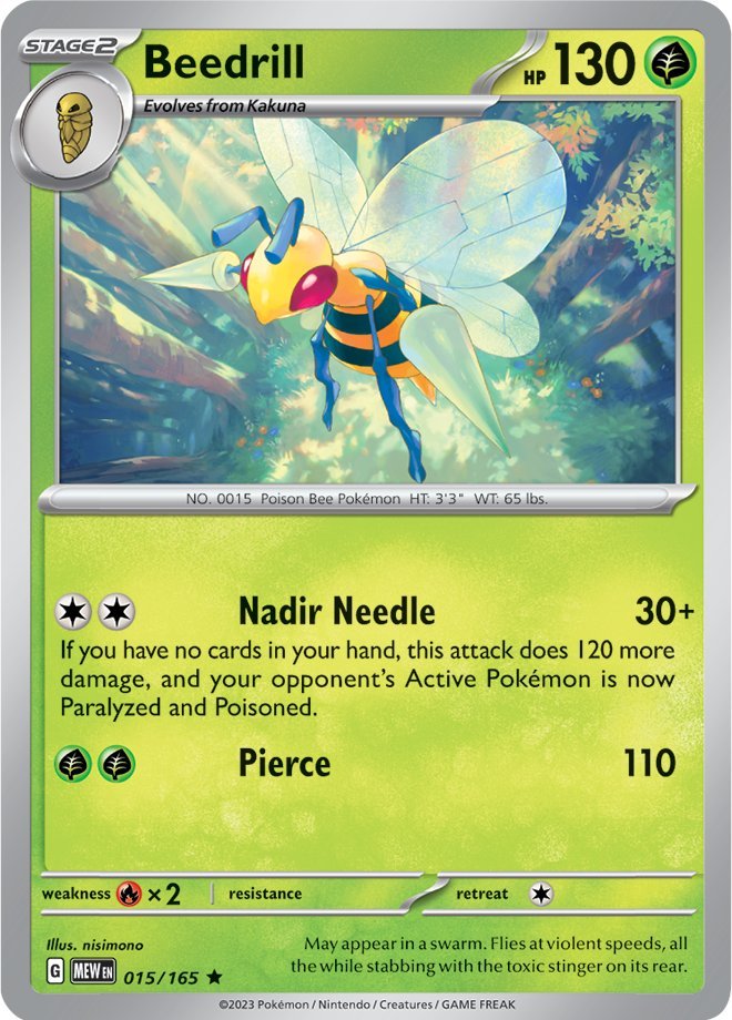 Beedrill (015/165) [Scarlet & Violet: 151] | Rock City Comics