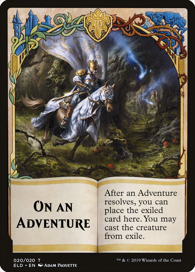 On an Adventure Token [Throne of Eldraine Tokens] | Rock City Comics