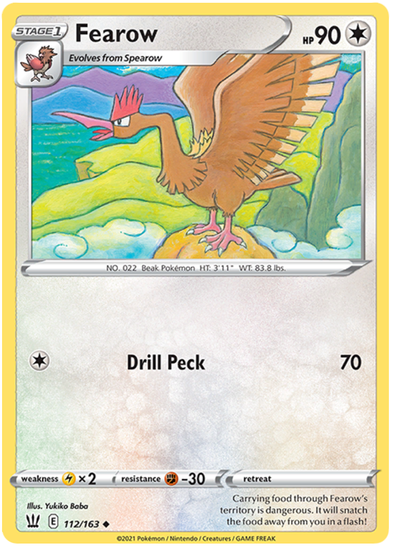 Fearow (112/163) [Sword & Shield: Battle Styles] | Rock City Comics