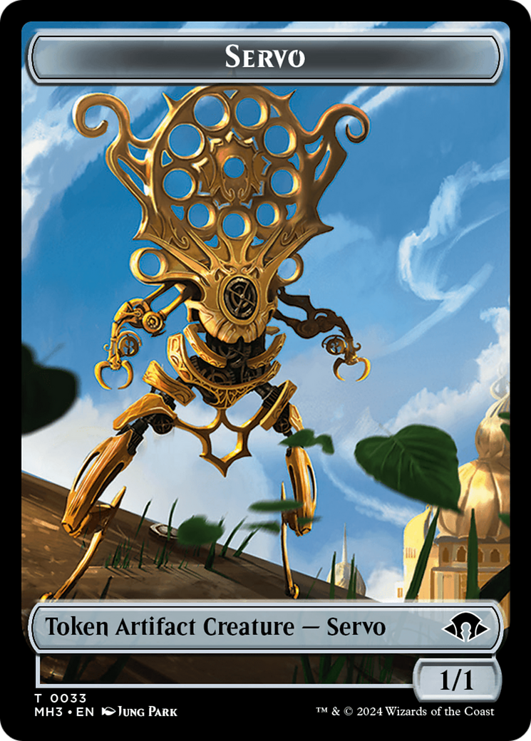 Aetherborn // Servo Double-Sided Token [Modern Horizons 3 Commander Tokens] | Rock City Comics