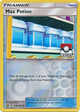 Max Potion (128a/145) (League Promo) [Sun & Moon: Guardians Rising] | Rock City Comics