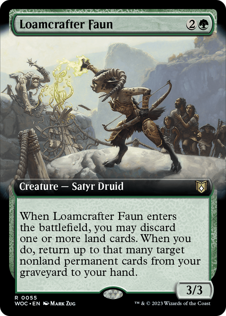 Loamcrafter Faun (Extended Art) [Wilds of Eldraine Commander] | Rock City Comics