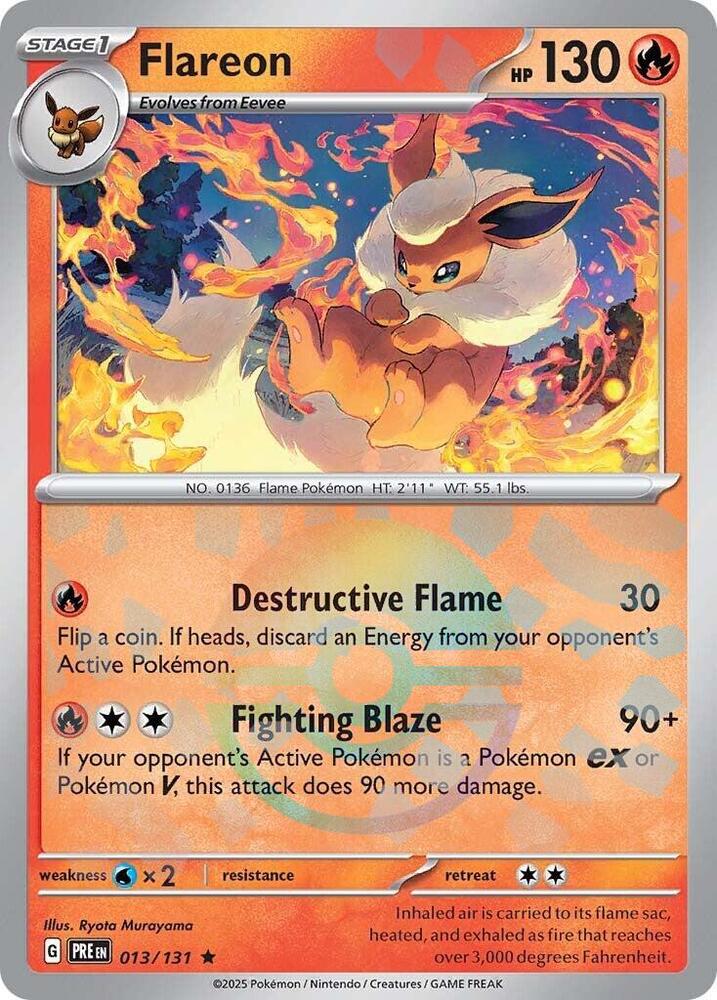 Flareon (013/131) (Poke Ball Pattern) [Scarlet & Violet: Prismatic Evolutions] | Rock City Comics