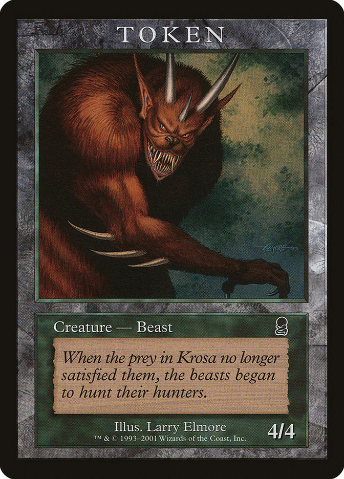Beast Token [Magic Player Rewards 2001] | Rock City Comics