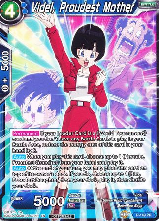 Videl, Proudest Mother (Power Booster: World Martial Arts Tournament) (P-149) [Promotion Cards] | Rock City Comics