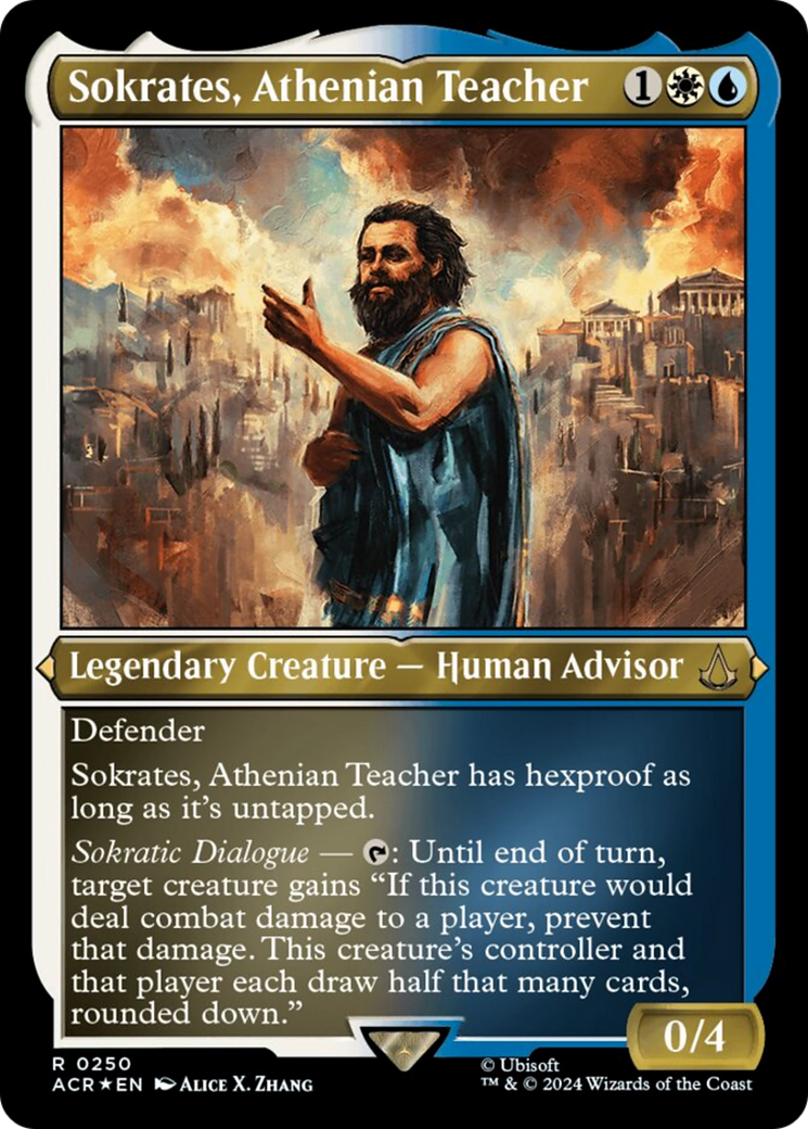 Sokrates, Athenian Teacher (Foil Etched) [Assassin's Creed] | Rock City Comics