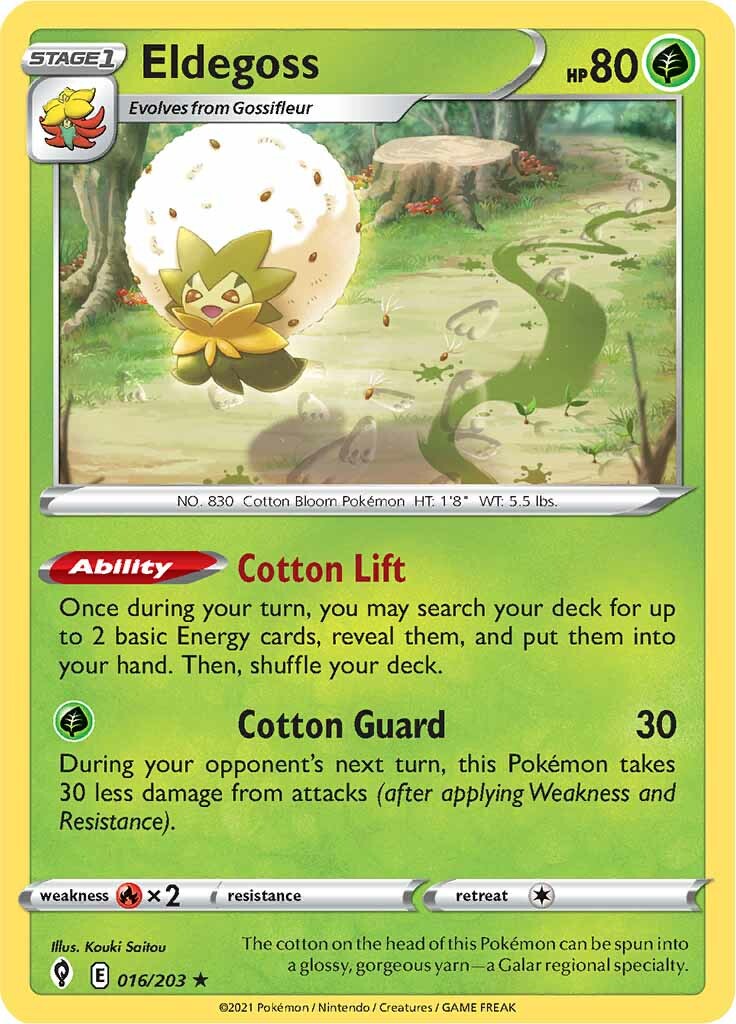 Eldegoss (016/203) (Theme Deck Exclusive) [Sword & Shield: Evolving Skies] | Rock City Comics