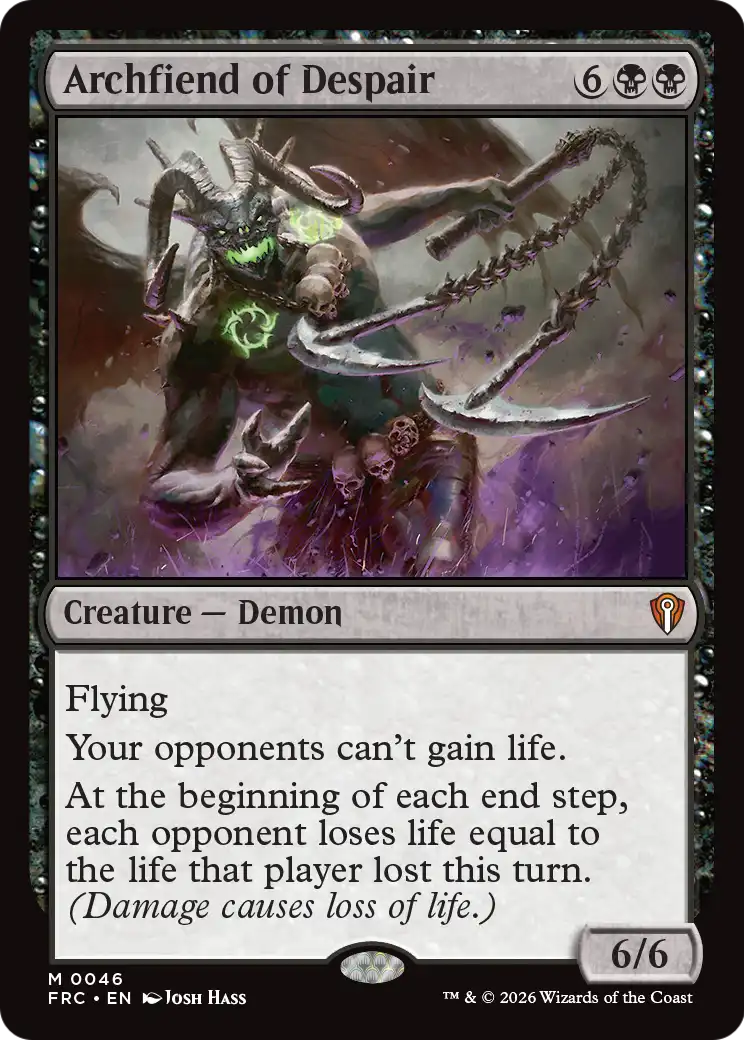 Archfiend of Despair [Reality Fracture Commander] | Rock City Comics
