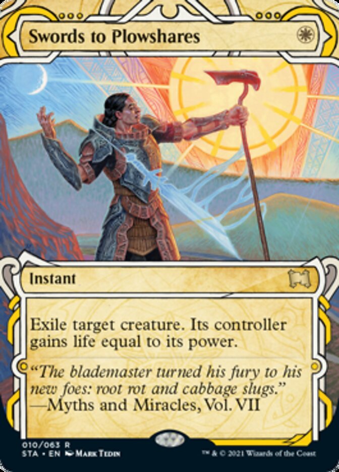 Swords to Plowshares (Foil Etched) [Strixhaven: School of Mages Mystical Archive] | Rock City Comics