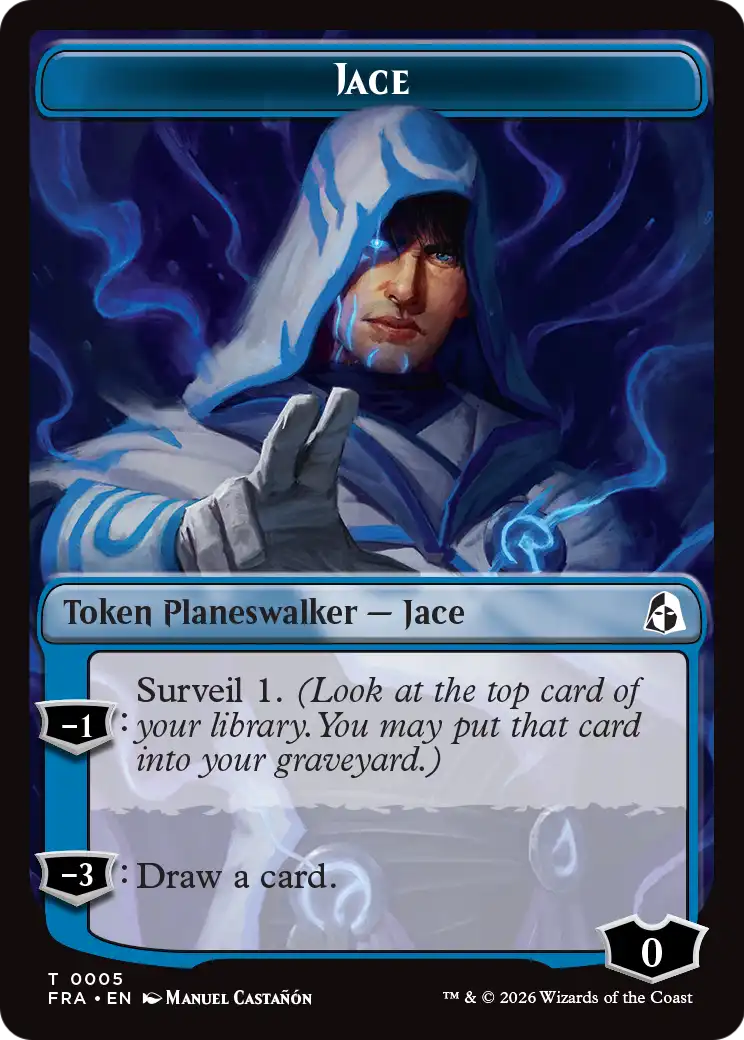 Illusion // Jace Double-Sided Token [Reality Fracture Tokens] | Rock City Comics