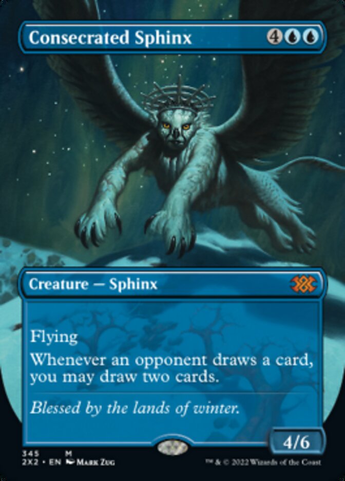 Consecrated Sphinx (Borderless Alternate Art) [Double Masters 2022] | Rock City Comics