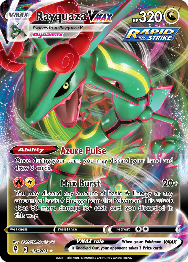 Rayquaza VMAX (111/203) (Jumbo Card) [Sword & Shield: Evolving Skies] | Rock City Comics