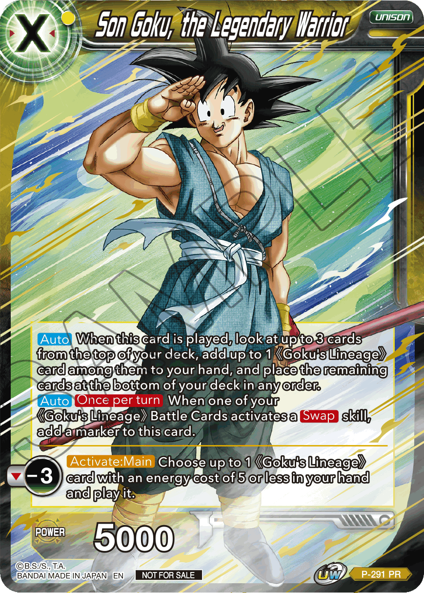 Son Goku, the Legendary Warrior (P-291) [Promotion Cards] | Rock City Comics