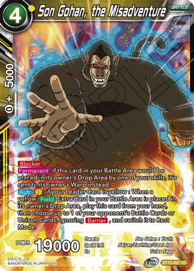 Son Gohan, the Misadventure (BT15-097) [Saiyan Showdown] | Rock City Comics