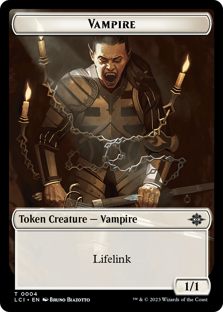 Blood // Vampire (0004) Double-Sided Token [The Lost Caverns of Ixalan Commander Tokens] | Rock City Comics