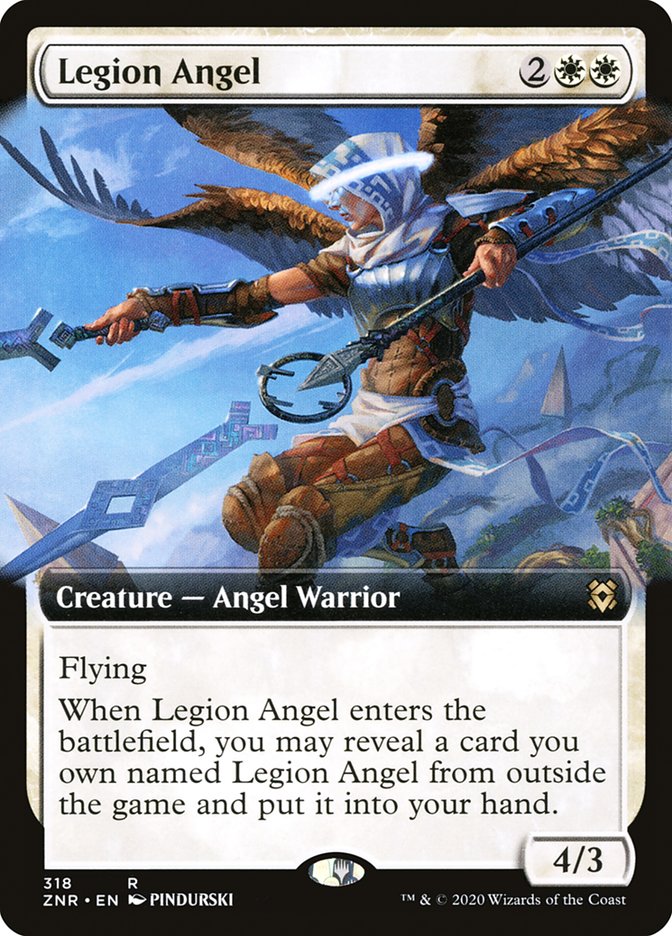 Legion Angel (Extended Art) [Zendikar Rising] | Rock City Comics