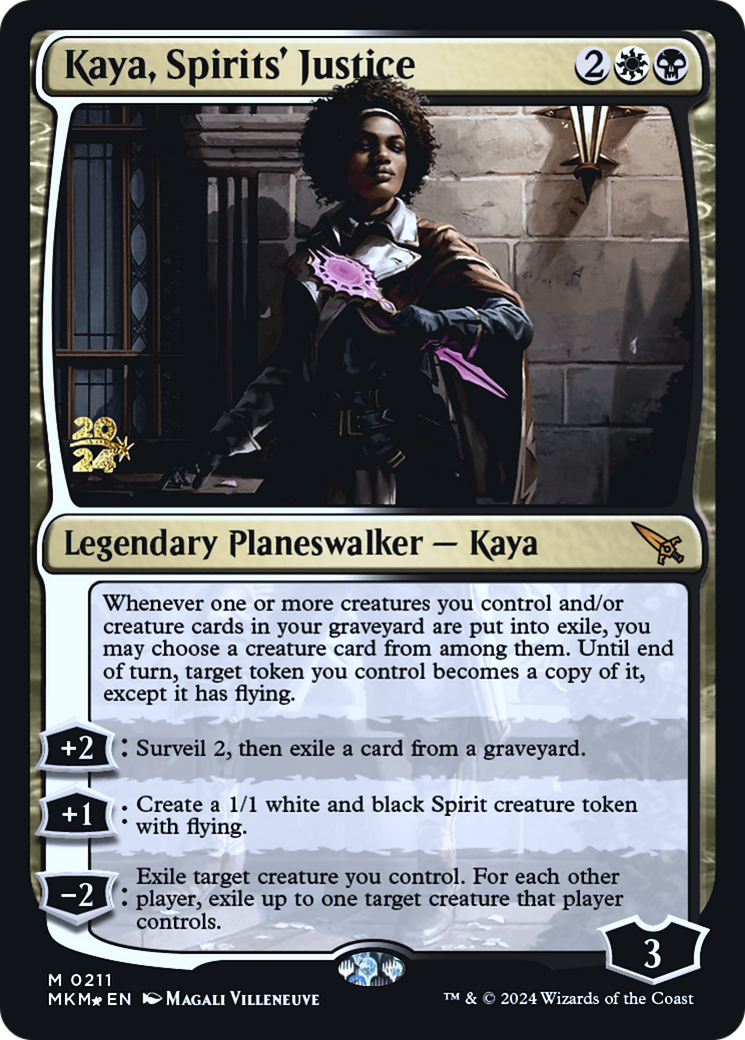 Kaya, Spirits' Justice [Murders at Karlov Manor Prerelease Promos] | Rock City Comics