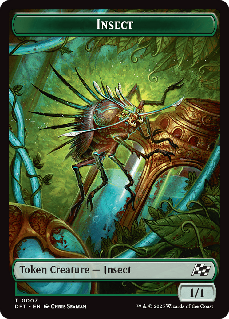 Insect // Elephant Double-Sided Token [Aetherdrift Tokens] | Rock City Comics