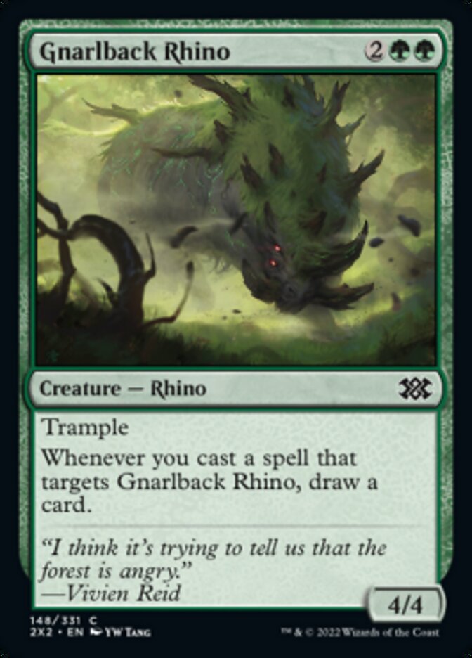 Gnarlback Rhino [Double Masters 2022] | Rock City Comics