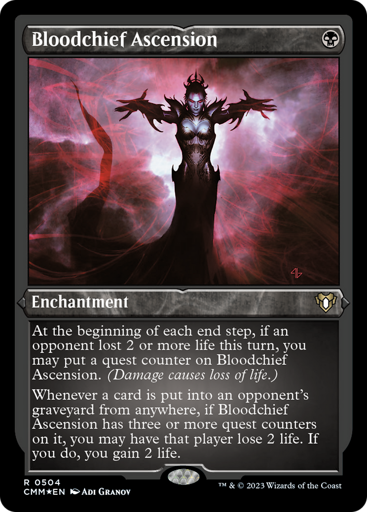 Bloodchief Ascension (Foil Etched) [Commander Masters] | Rock City Comics