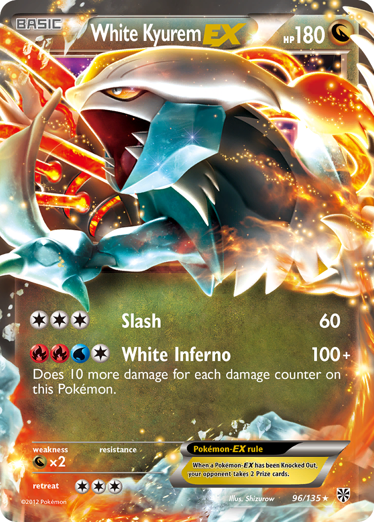 White Kyurem EX (96/135) [Black & White: Plasma Storm] | Rock City Comics