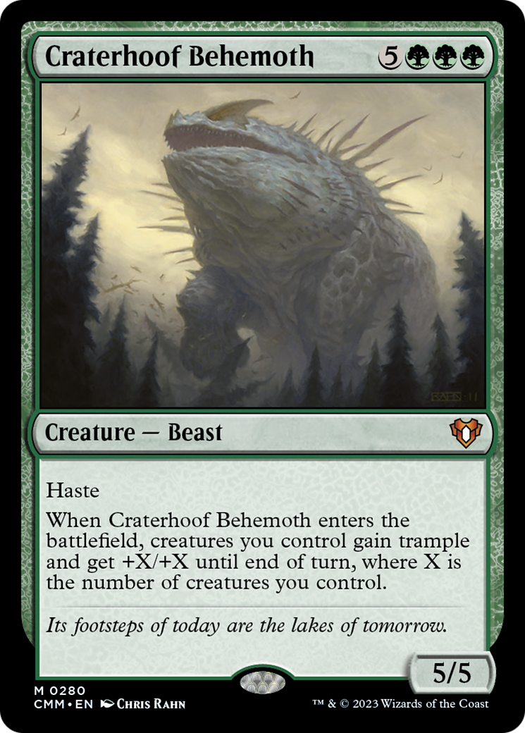 Craterhoof Behemoth [Commander Masters] | Rock City Comics