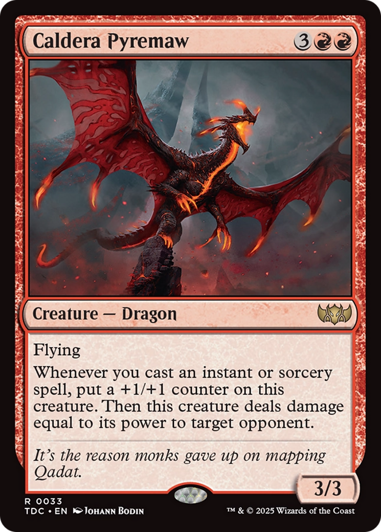 Caldera Pyremaw [Tarkir: Dragonstorm Commander] | Rock City Comics
