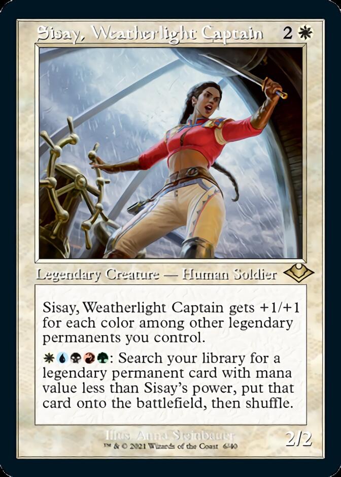 Sisay, Weatherlight Captain (Retro Foil Etched) [Modern Horizons] | Rock City Comics