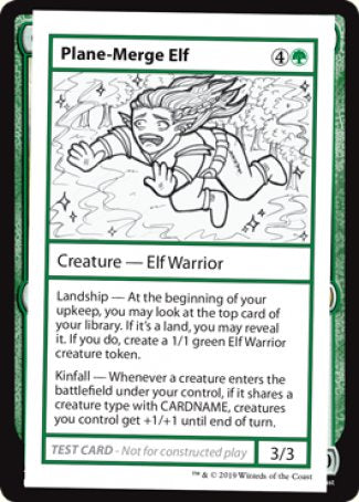 Plane-Merge Elf (2021 Edition) [Mystery Booster Playtest Cards] | Rock City Comics