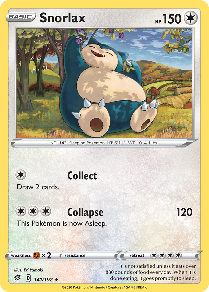 Snorlax (141/192) [Sword & Shield: Rebel Clash] | Rock City Comics