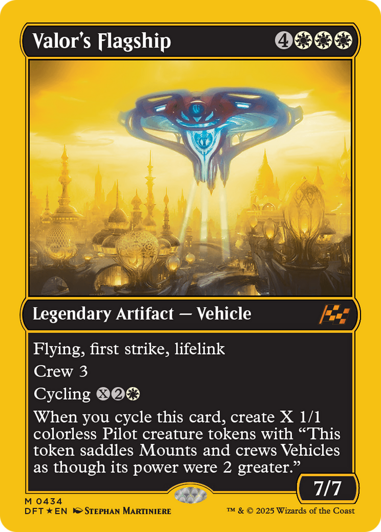 Valor's Flagship (First-Place Foil) [Aetherdrift] | Rock City Comics