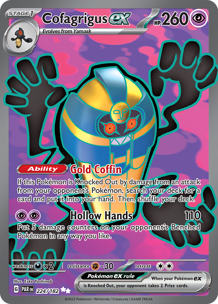 Cofagrigus ex (224/182) [Scarlet & Violet: Paradox Rift] | Rock City Comics