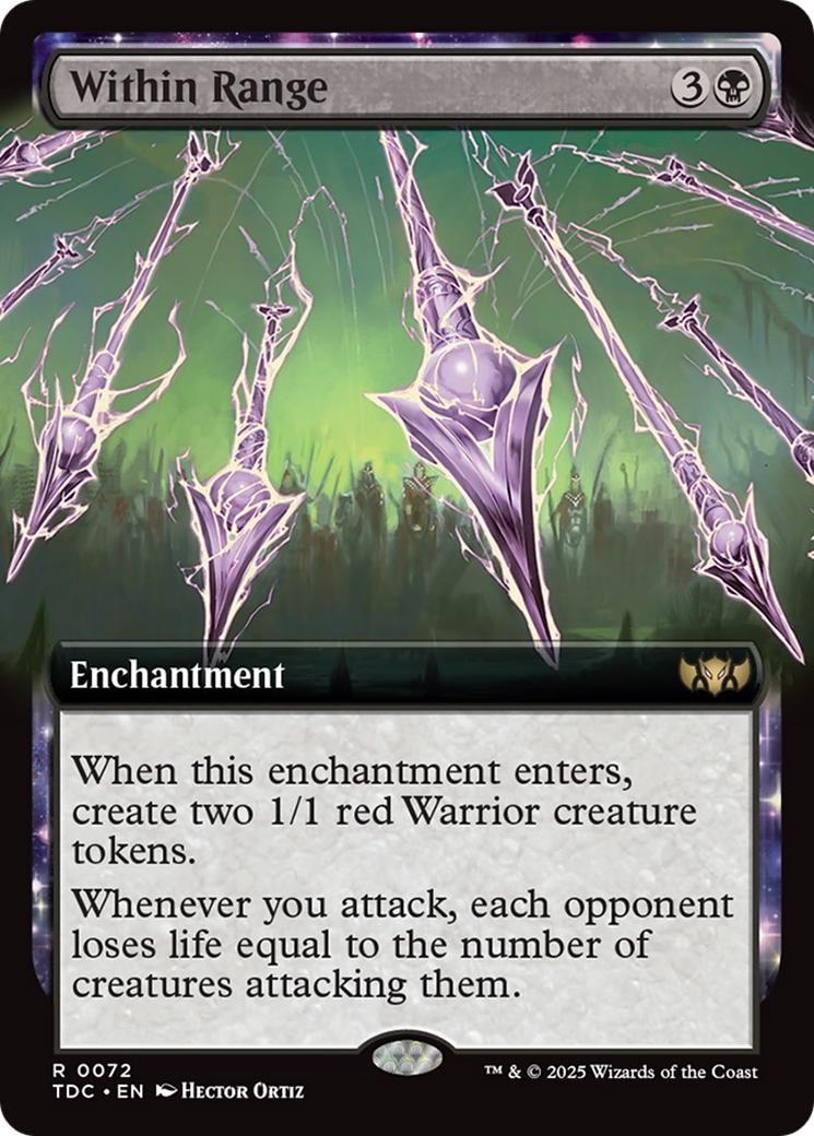 Within Range (Extended Art) [Tarkir: Dragonstorm Commander] | Rock City Comics