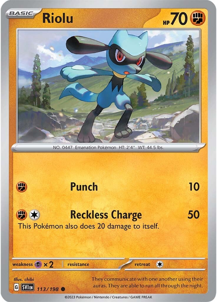 Riolu (113/198) [Scarlet & Violet: Base Set] | Rock City Comics