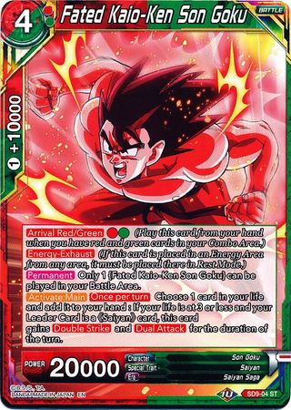 Fated Kaio-Ken Son Goku (SD9-04) [Assault of the Saiyans] | Rock City Comics