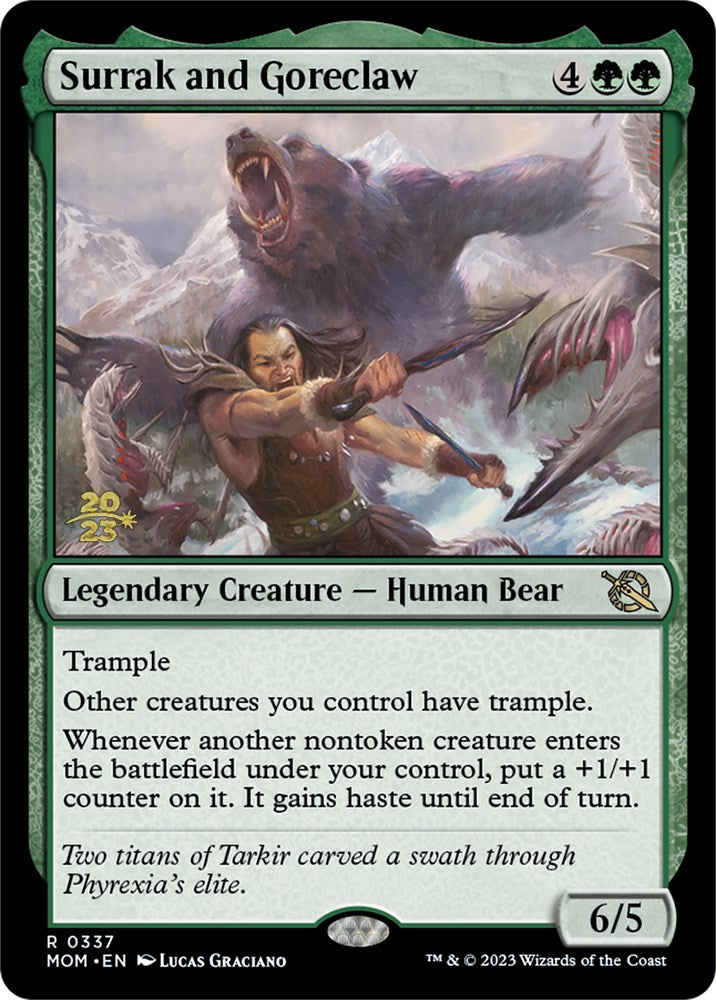 Surrak and Goreclaw [March of the Machine Prerelease Promos] | Rock City Comics