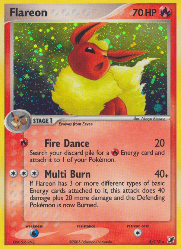 Flareon (5/115) [EX: Unseen Forces] | Rock City Comics