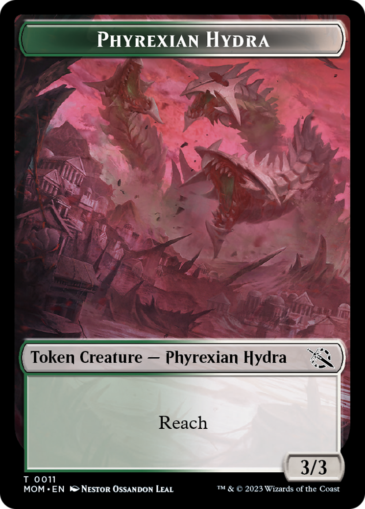 Warrior // Phyrexian Hydra (11) Double-Sided Token [March of the Machine Tokens] | Rock City Comics