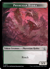 Elemental (9) // Phyrexian Hydra (11) Double-Sided Token [March of the Machine Tokens] | Rock City Comics