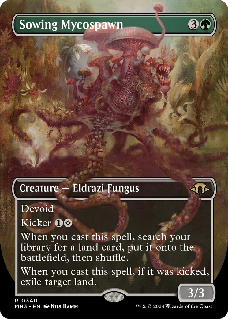 Sowing Mycospawn (Borderless) [Modern Horizons 3] | Rock City Comics
