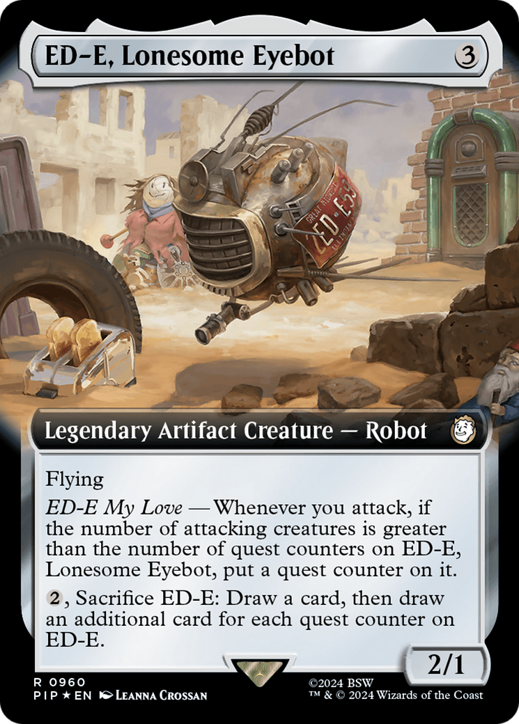 ED-E, Lonesome Eyebot (Extended Art) (Surge Foil) [Fallout] | Rock City Comics