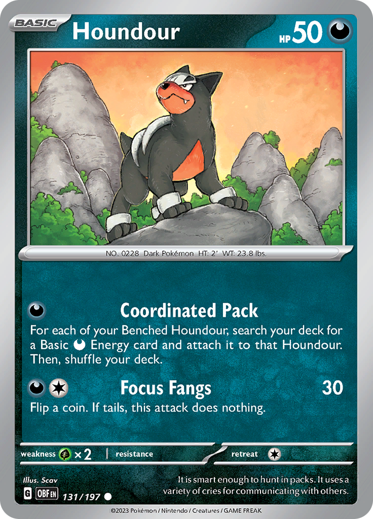 Houndour (131/197) [Scarlet & Violet: Obsidian Flames] | Rock City Comics