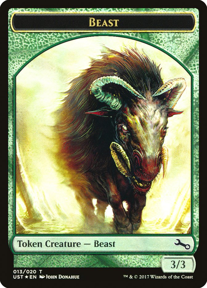 Beast // Beast Double-Sided Token [Unstable Tokens] | Rock City Comics