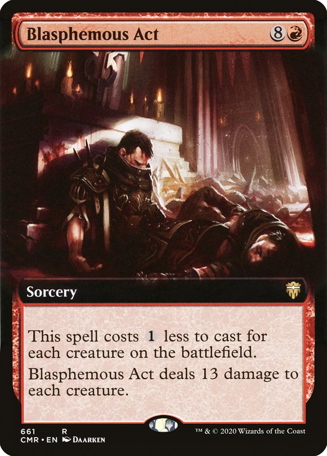 Blasphemous Act (Extended Art) [Commander Legends] | Rock City Comics