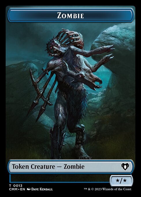 Human Soldier // Zombie (0013) Double-Sided Token [Commander Masters Tokens] | Rock City Comics