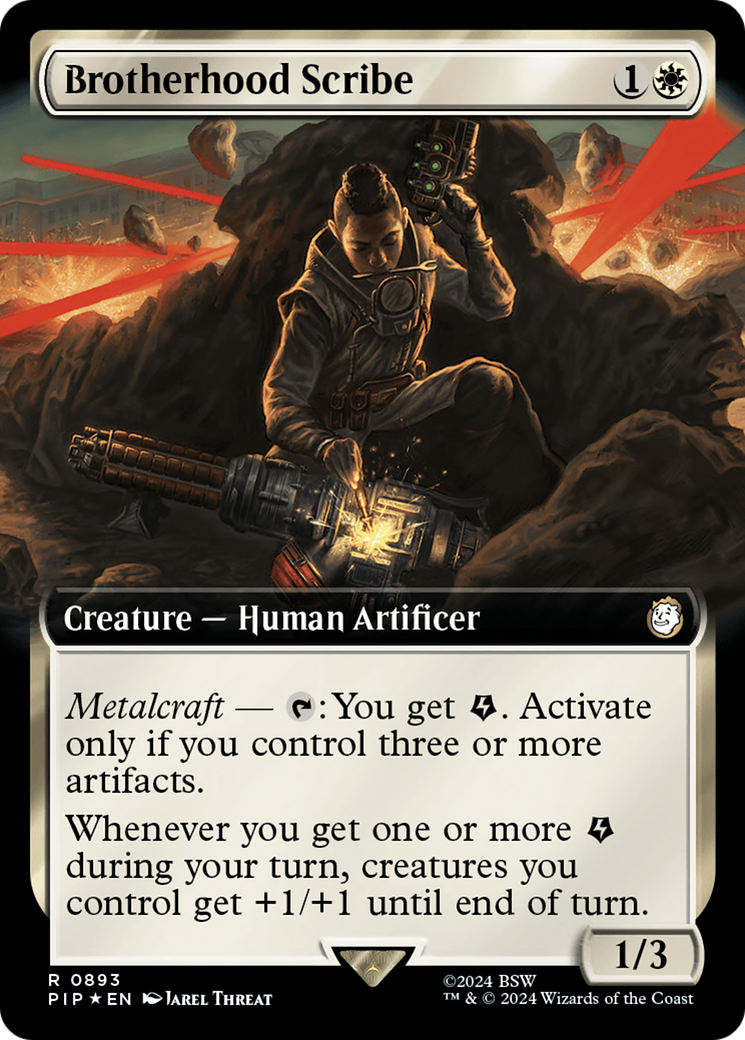 Brotherhood Scribe (Extended Art) (Surge Foil) [Fallout] | Rock City Comics