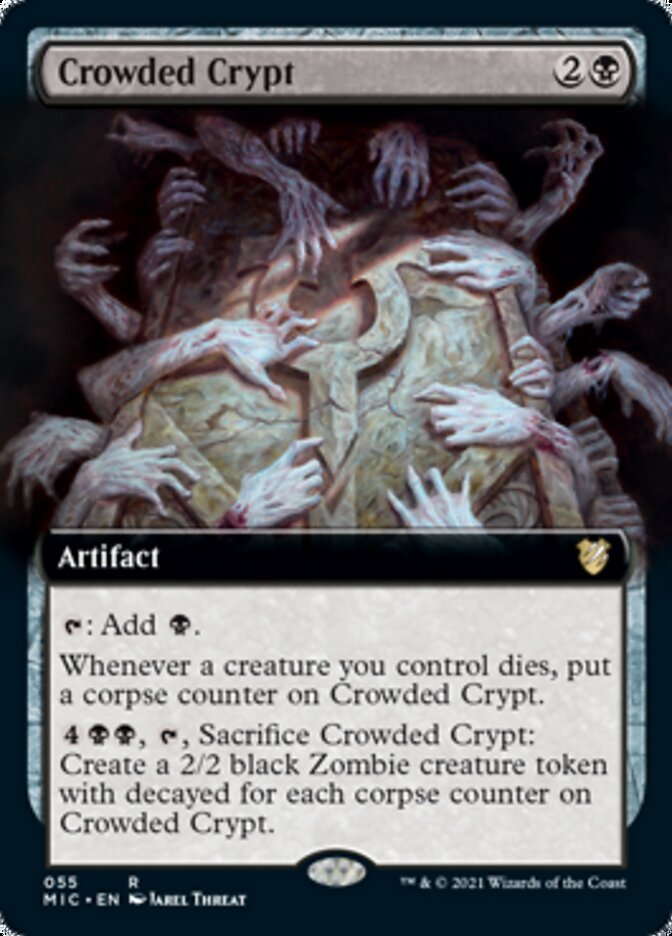 Crowded Crypt (Extended Art) [Innistrad: Midnight Hunt Commander] | Rock City Comics