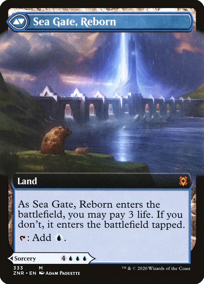 Sea Gate Restoration // Sea Gate, Reborn (Extended Art) [Zendikar Rising] | Rock City Comics